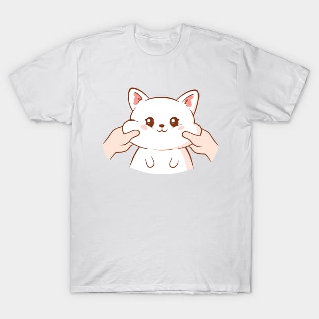 Kawaii Cat T-Shirt by themadesigns